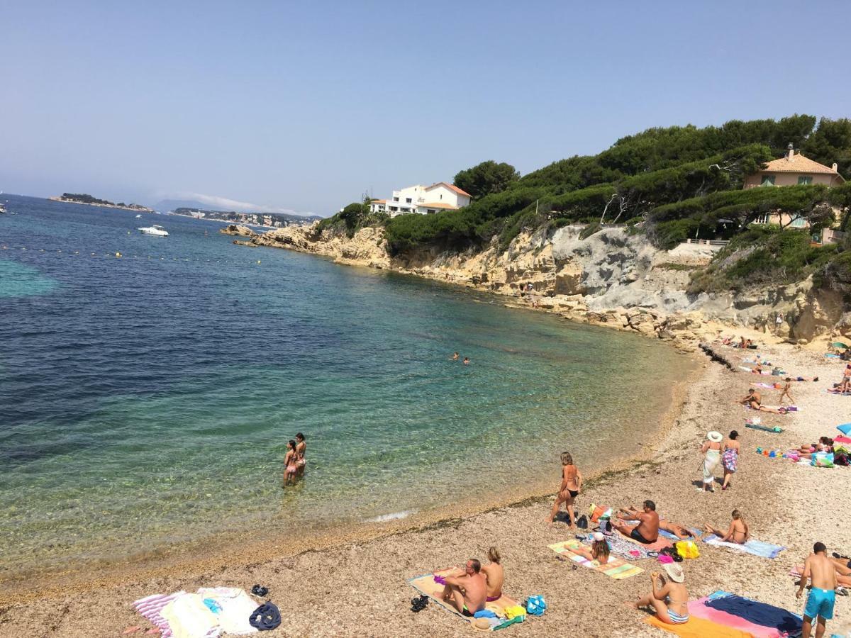 T2 Rez De Jardin 300M Plage De Beaucours Sanary Sur Mer Ngoại thất bức ảnh